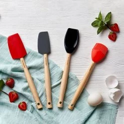 Le Creuset Black Spatula Spoon -KITCHEN UTENSILS Sale 42104291400000 Le Creuset Spatula Spoon Black 5