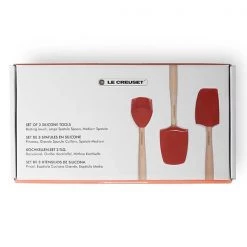 Le Creuset Cerise Craft 3-Piece Utensil Set -KITCHEN UTENSILS Sale 42830000600007 Le Creuset Set Of 3 Craft Brushes 4