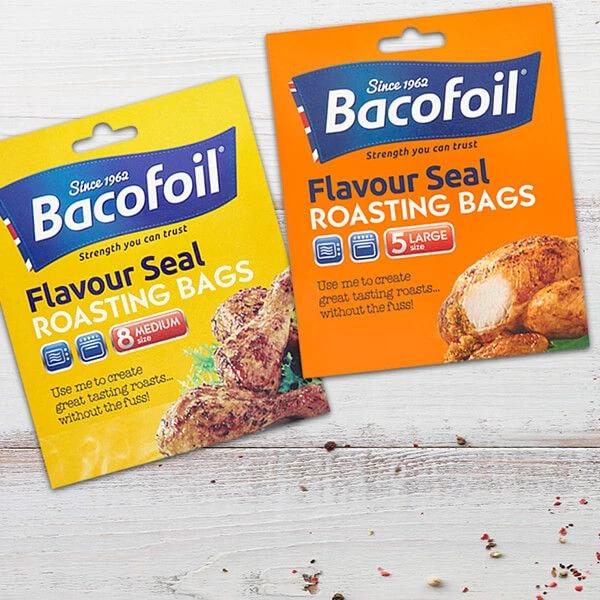 Bacofoil Set Of 8 Medium Flavour Seal Roasting Bags 2 Bacofoil Set Of 8 Medium Flavour Seal Roasting Bags - Image 2