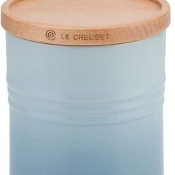 Le Creuset Coastal Blue Stoneware Medium Storage Jar -KITCHEN UTENSILS Sale 9104440142 Le Creuset Medium Storage Jar Coastal Blue 2