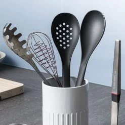 Bakehouse & Co. Bakehouse & Co Nylon Spoon With Stainless Steel Handle -KITCHEN UTENSILS Sale BHNYSPN BAKEHOUSE NYLON SPOON WITH S S HANDLE 4