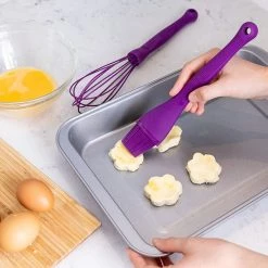Colourworks Basting Brush 25cm Silicone Purple -KITCHEN UTENSILS Sale CWBRUSHPURV2 Colour Works Basting Brush 25cm Silicone Purple 3