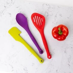 Colourworks 3 Piece Silicone Utensils Set -KITCHEN UTENSILS Sale CWTOOLSET3PC Colour Works 3 Piece Silicone Utensils Set 4