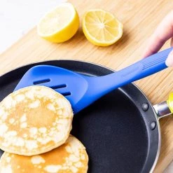 Colourworks Slotted Turner 28cm Silicone Blue -KITCHEN UTENSILS Sale CWTURNBLUV2 Colour Works Slotted Turner 28cm Silicone Blue 3