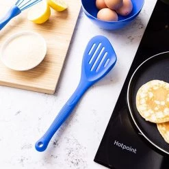 Colourworks Slotted Turner 28cm Silicone Blue -KITCHEN UTENSILS Sale CWTURNBLUV2 Colour Works Slotted Turner 28cm Silicone Blue 4