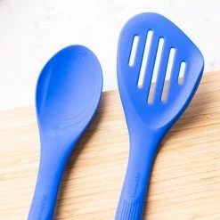 Colourworks Slotted Turner 28cm Silicone Blue -KITCHEN UTENSILS Sale CWTURNBLUV2 Colour Works Slotted Turner 28cm Silicone Blue 5