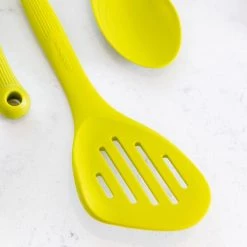 Colourworks Slotted Turner 28cm Silicone Green -KITCHEN UTENSILS Sale CWTURNGRNV2 Colour Works Slotted Turner 28cm Silicone Green 3