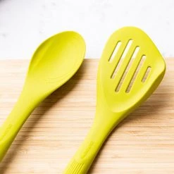 Colourworks Slotted Turner 28cm Silicone Green -KITCHEN UTENSILS Sale CWTURNGRNV2 Colour Works Slotted Turner 28cm Silicone Green 4