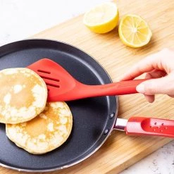 Colourworks Slotted Turner 28cm Silicone Red -KITCHEN UTENSILS Sale CWTURNREDV2 Colour Works Slotted Turner 28cm Silicone Red 3