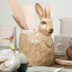 English Tableware Company Edale Hare Utensil Holder -KITCHEN UTENSILS Sale DD4303A02 English Tableware Company Edale Hare Utensil Holder 2