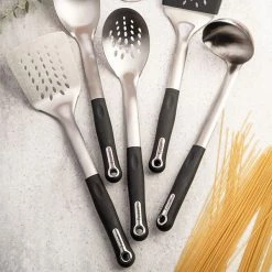 Fusion Stainless Steel Slotted Turner -KITCHEN UTENSILS Sale FSSSTURN Fusion Stainless Steel Slotted Turner 3