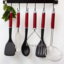 KitchenAid Stainless Steel Spider Strainer Empire Red -KITCHEN UTENSILS Sale KAG010OHERE KitchenAid Stainless Steel Spider Strainer Empire Red 4