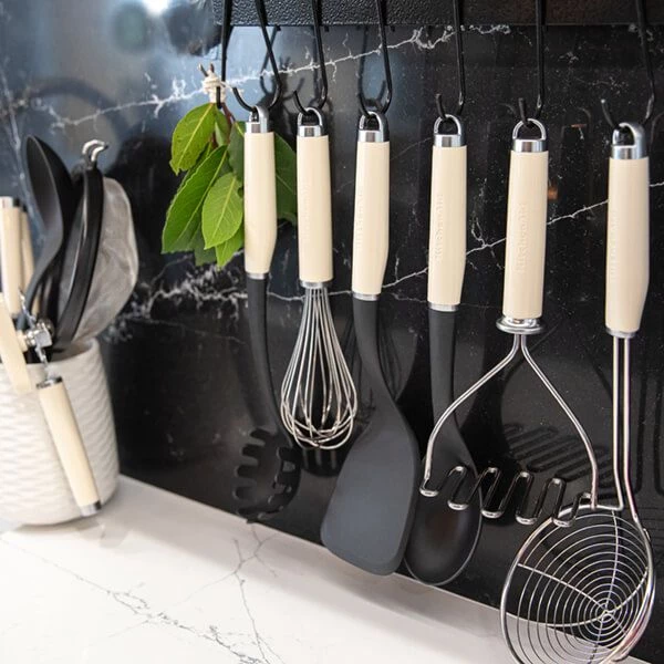 KitchenAid Stainless Steel Manual Hand Whisk Almond Cream 5 KitchenAid Stainless Steel Manual Hand Whisk Almond Cream - Image 5