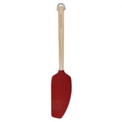 KitchenAid Birchwood Mixer Spatula With Silicone Head Red