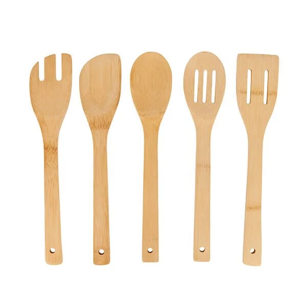 Natural Elements 5 Piece Bamboo Utensil Set 1 Natural Elements 5 Piece Bamboo Utensil Set
