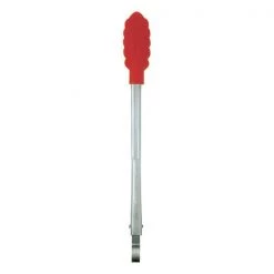 Cuisipro Silicone Locking Tongs 30cm Red